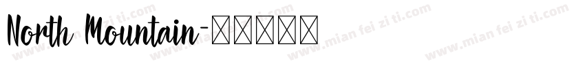 North Mountain字体转换